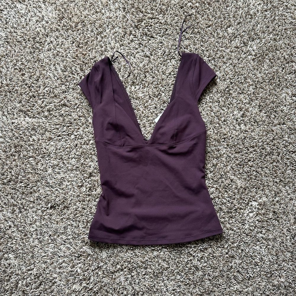 Free people duo corset Cami dark purple